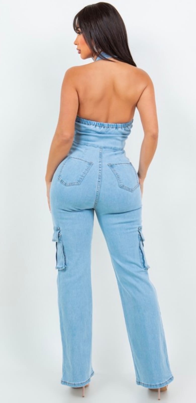 Denim Jumpsuit Power Chic
