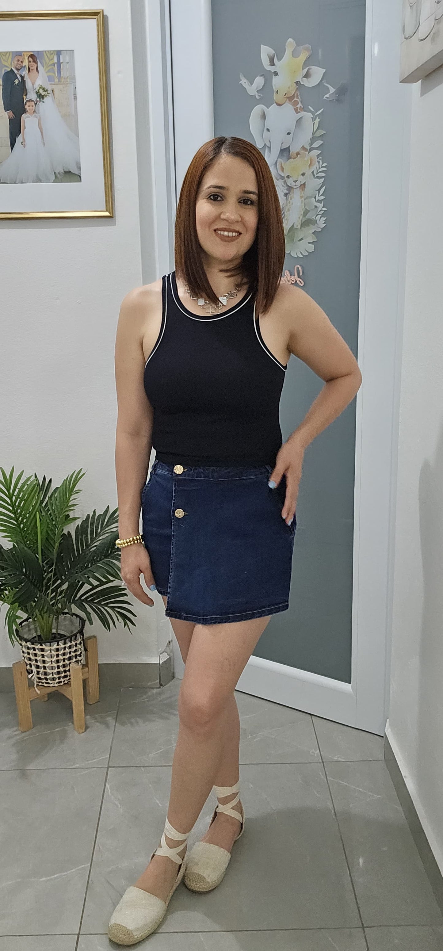 Denim Skort