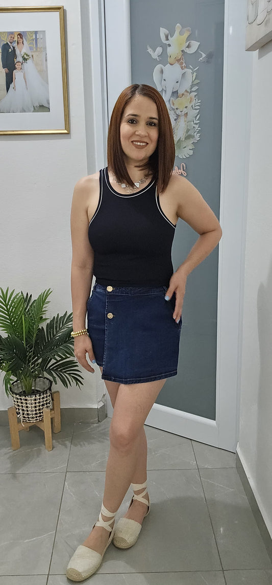 Denim Skort